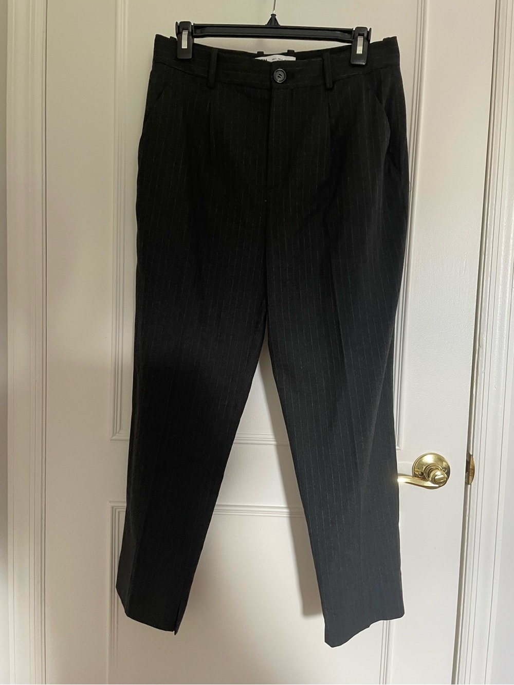 Black Pinstripe Dress Pants from Zara, Professional Workwear, Size Small